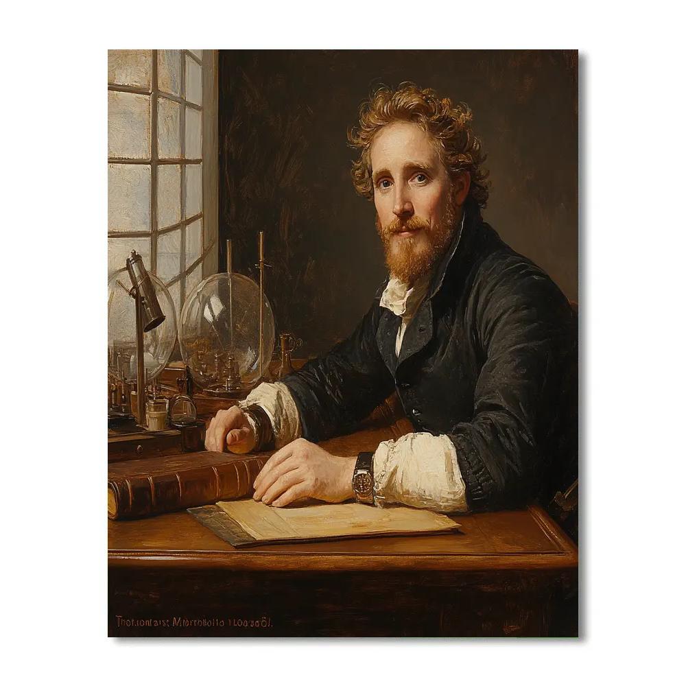 Leonardo Da Vinci Inspired Scholar Portrait Paint by numbers kits