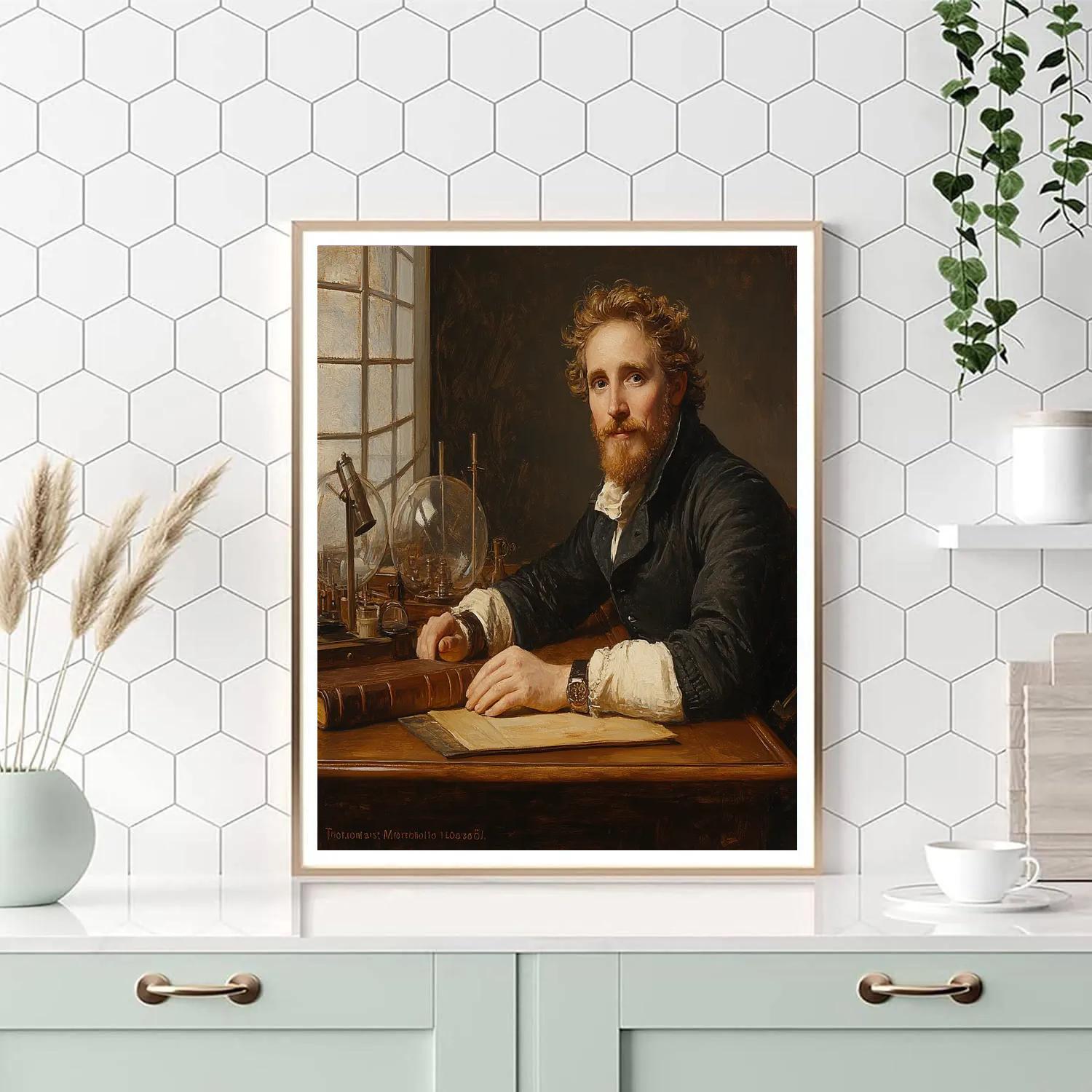Leonardo Da Vinci Inspired Scholar Portrait Paint by numbers kits