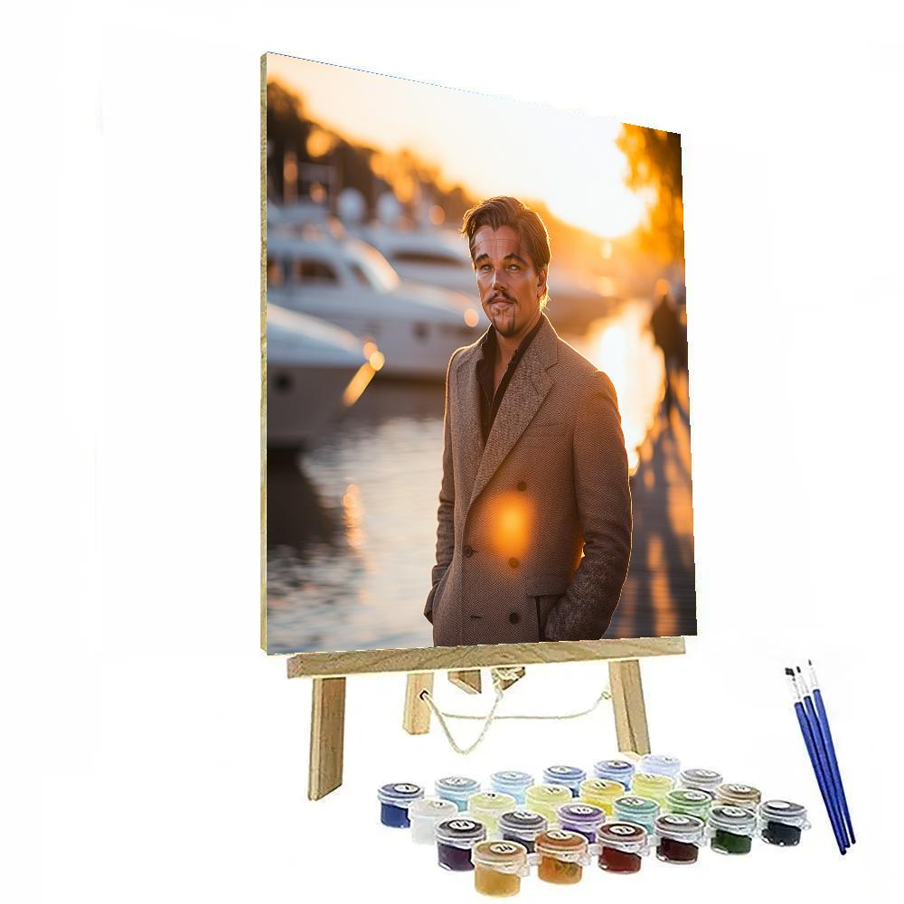 Leonardo DiCaprio: Tides Of Ambition And Salted Sun paint by numbers