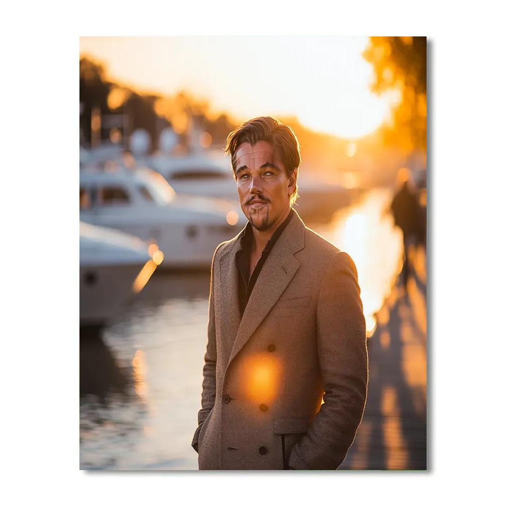 Leonardo DiCaprio: Tides Of Ambition And Salted Sun paint by numbers