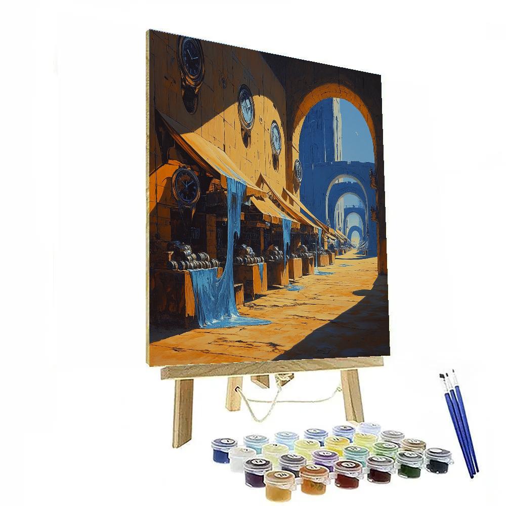 Salvador Dali Inspired Desert Clock Market paint by numbers