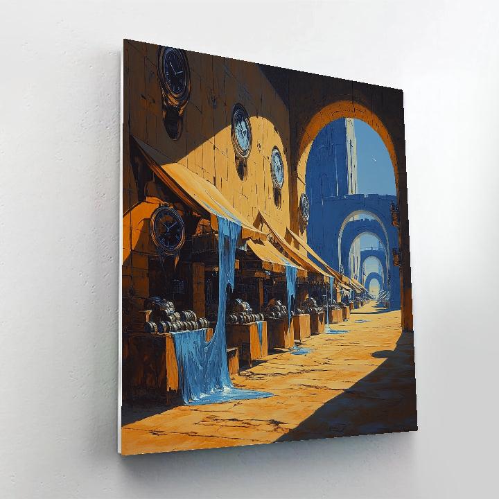 Salvador Dali Inspired Desert Clock Market paint by numbers