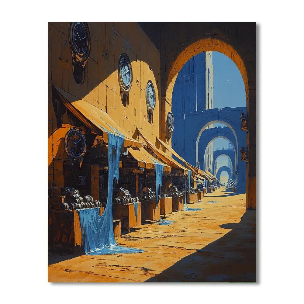 Salvador Dali Inspired Desert Clock Market paint by numbers