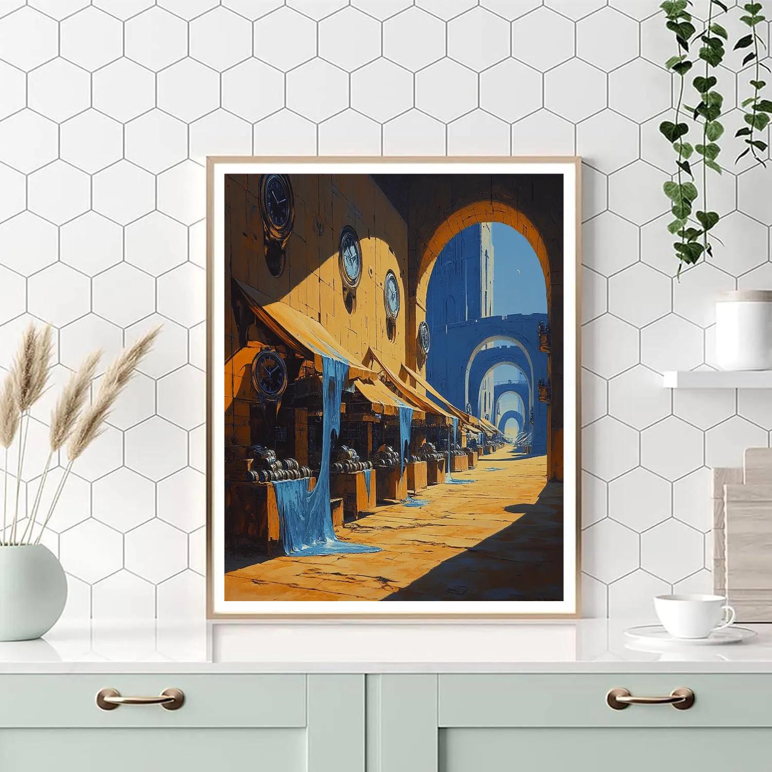 Salvador Dali Inspired Desert Clock Market paint by numbers