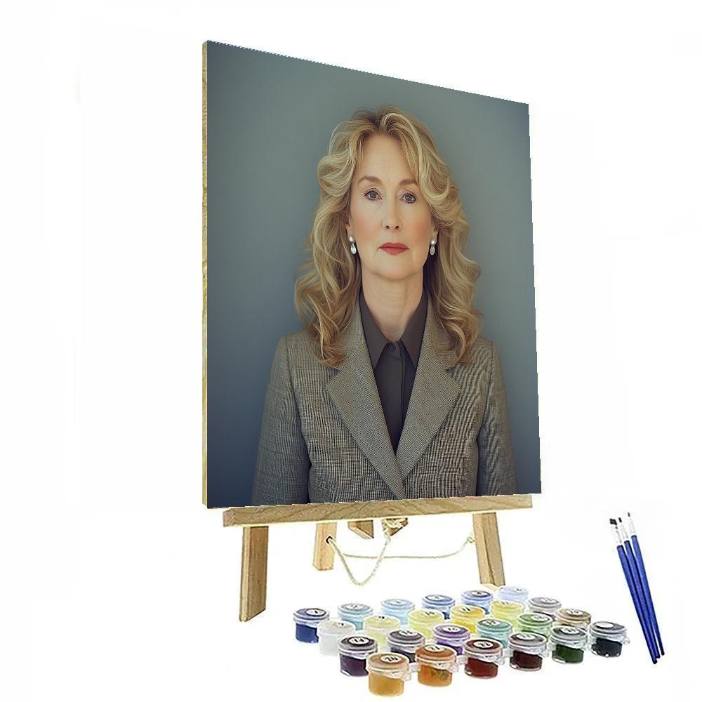 Meryl Streep: The Chameleons Quiet Mastery paint by color