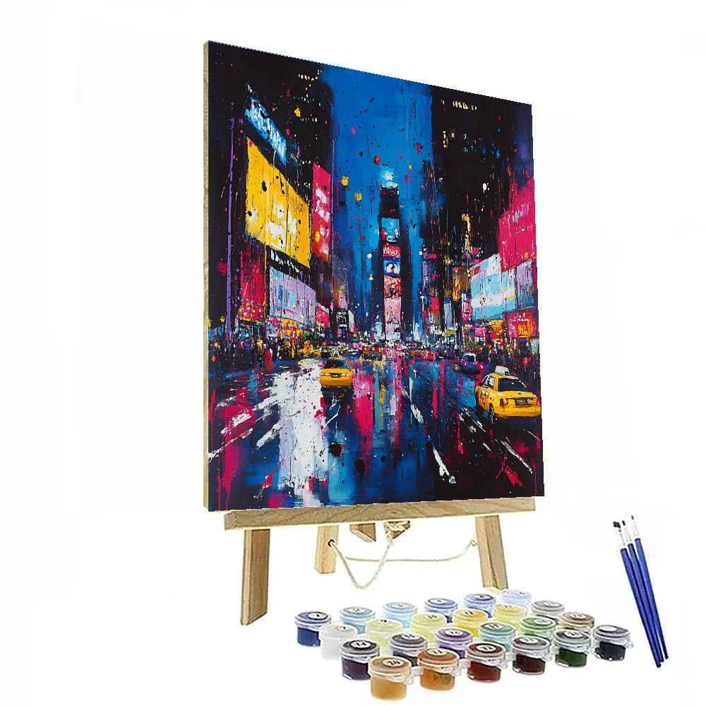 Jackson Pollock Inspired City Energy paint by number
