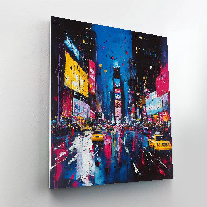 Jackson Pollock Inspired City Energy paint by number