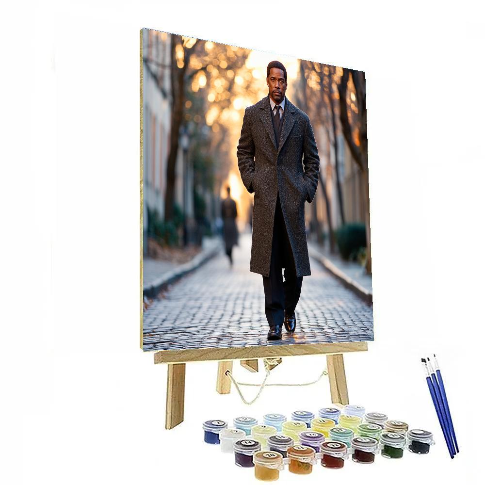 Denzel Washington: Streets Of Steadfast Resolve DIY paint by numbers