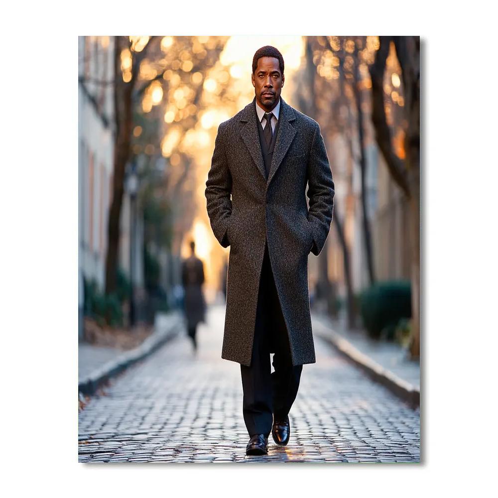 Denzel Washington: Streets Of Steadfast Resolve DIY paint by numbers