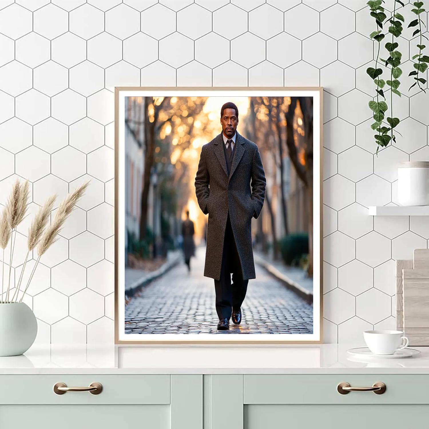 Denzel Washington: Streets Of Steadfast Resolve DIY paint by numbers