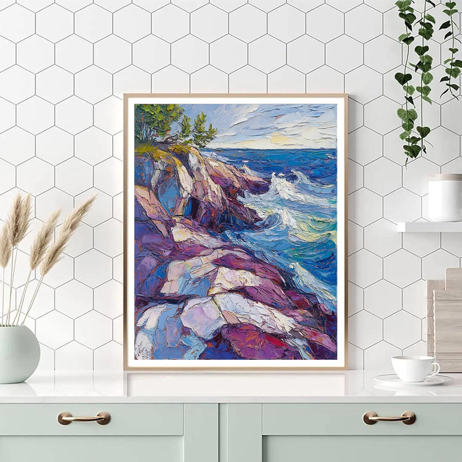 Arthur Lismer Inspired September Gale Over Rock Channels Painting by numbers kit