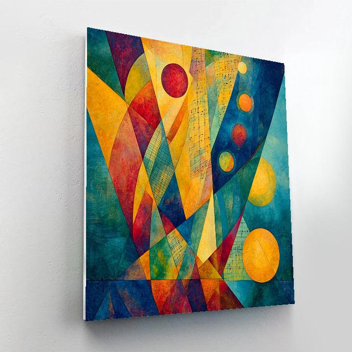 Wassily Kandinsky Inspired Cosmic Orchestra painting number kit