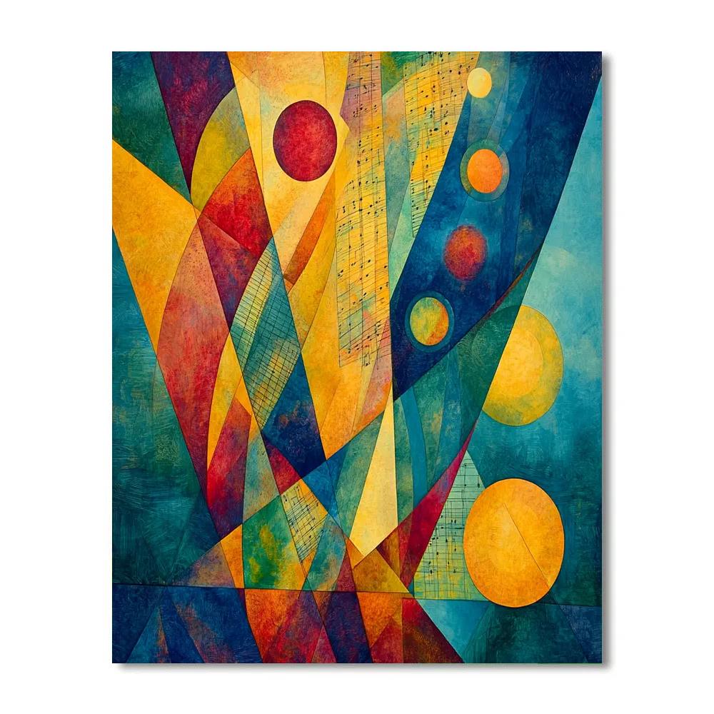 Wassily Kandinsky Inspired Cosmic Orchestra painting number kit