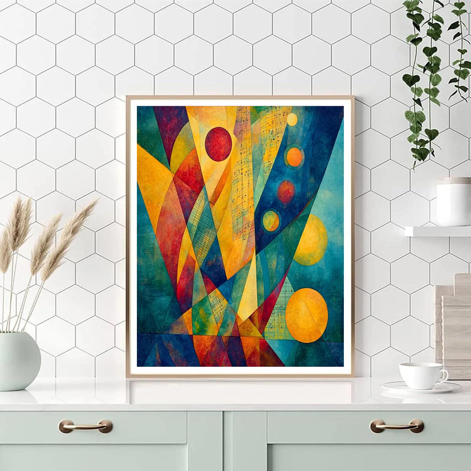 Wassily Kandinsky Inspired Cosmic Orchestra painting number kit