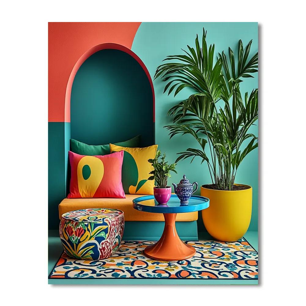 Henri Matisse Inspired Garden Tea paint by number