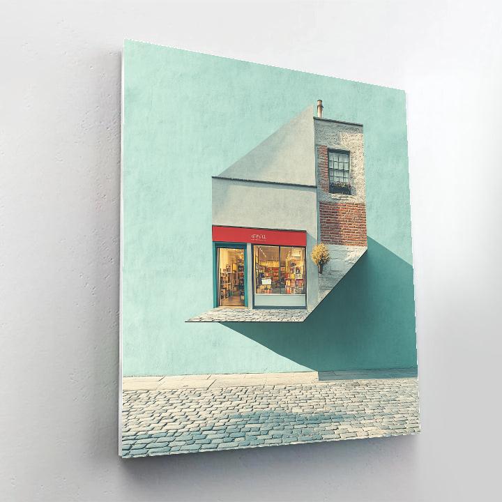 Rene Magritte Inspired Floating Shopfront Paint by numbers kits