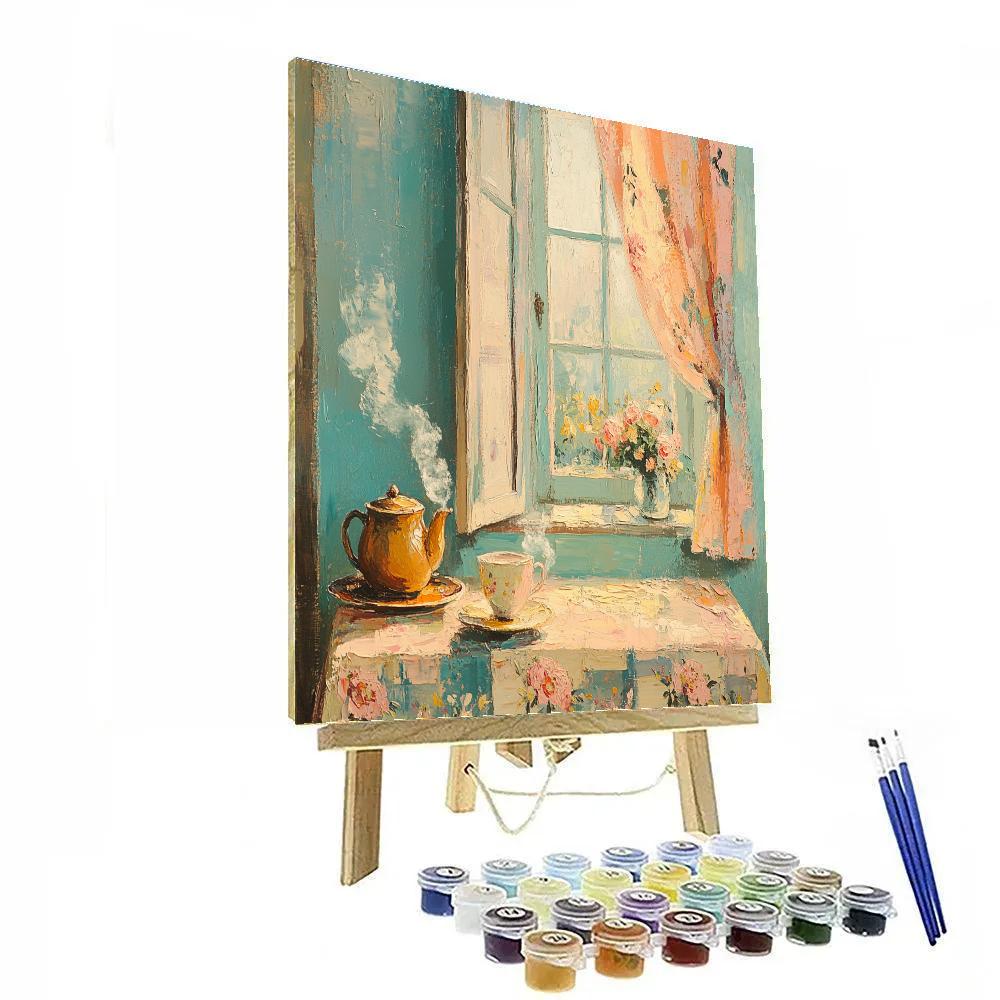 Pierre Bonnard Inspired Morning Kitchen DIY paint by numbers