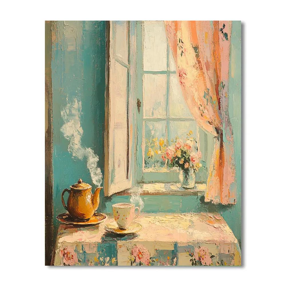 Pierre Bonnard Inspired Morning Kitchen DIY paint by numbers
