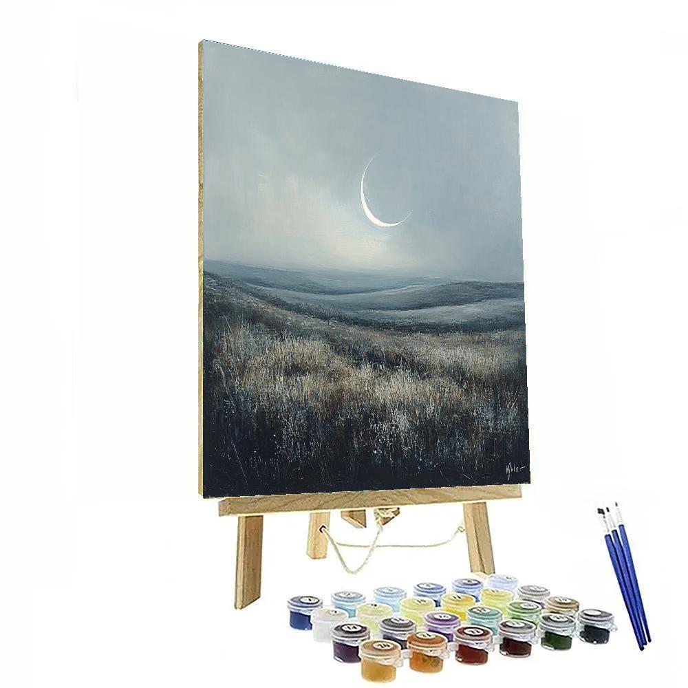 Francisco Goya Inspired Barren Moor Under Crescent Moon DIY paint by numbers