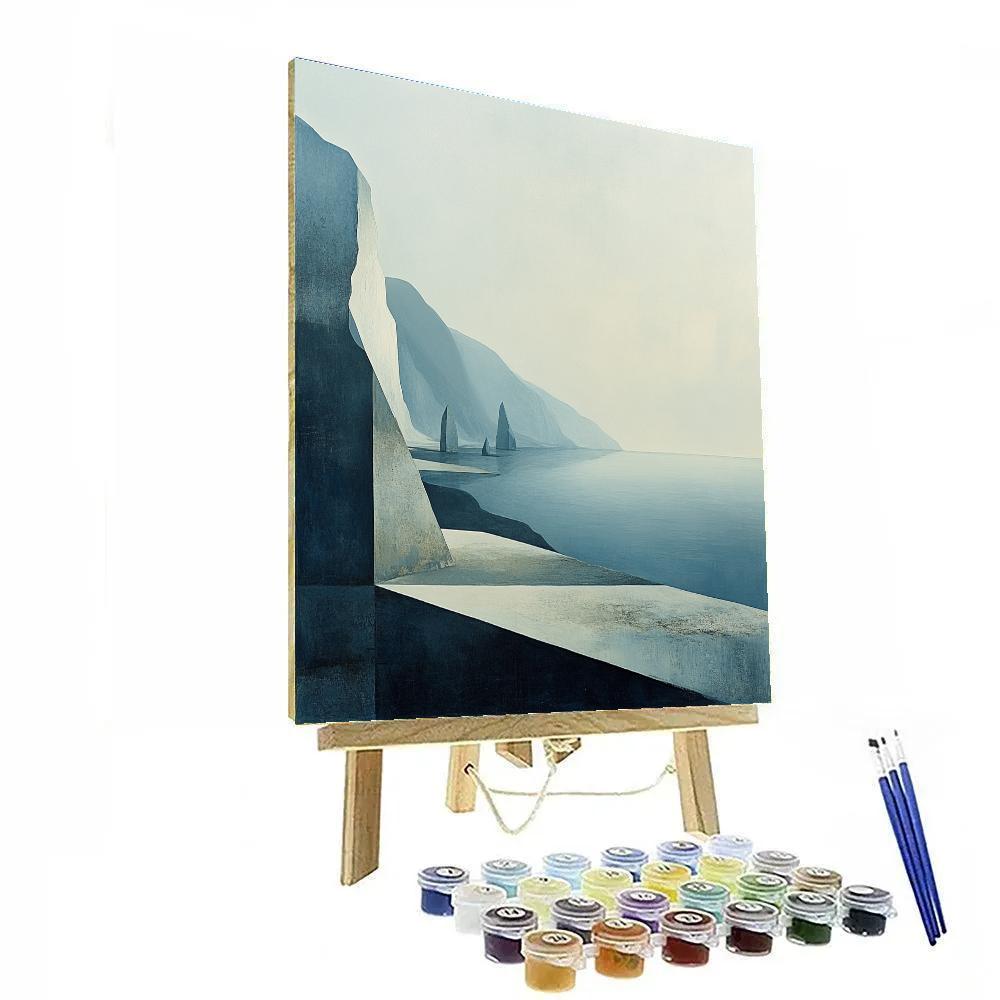 Yves Tanguy Inspired Alien Coastline DIY paint by numbers