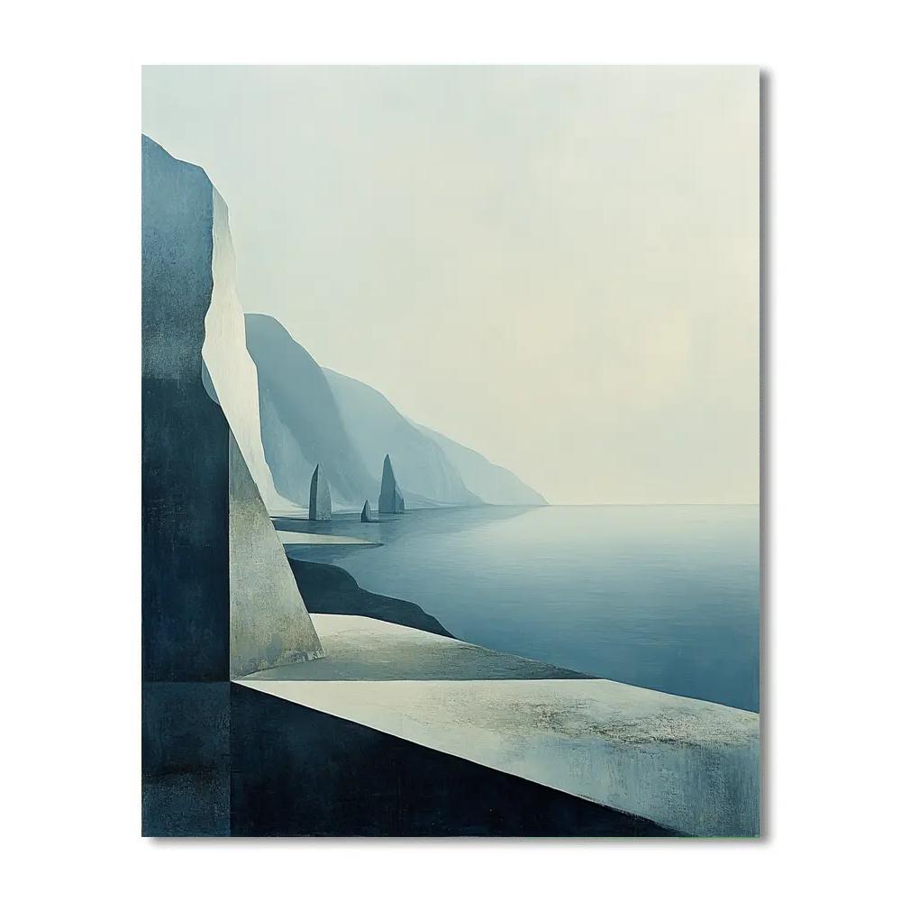 Yves Tanguy Inspired Alien Coastline DIY paint by numbers