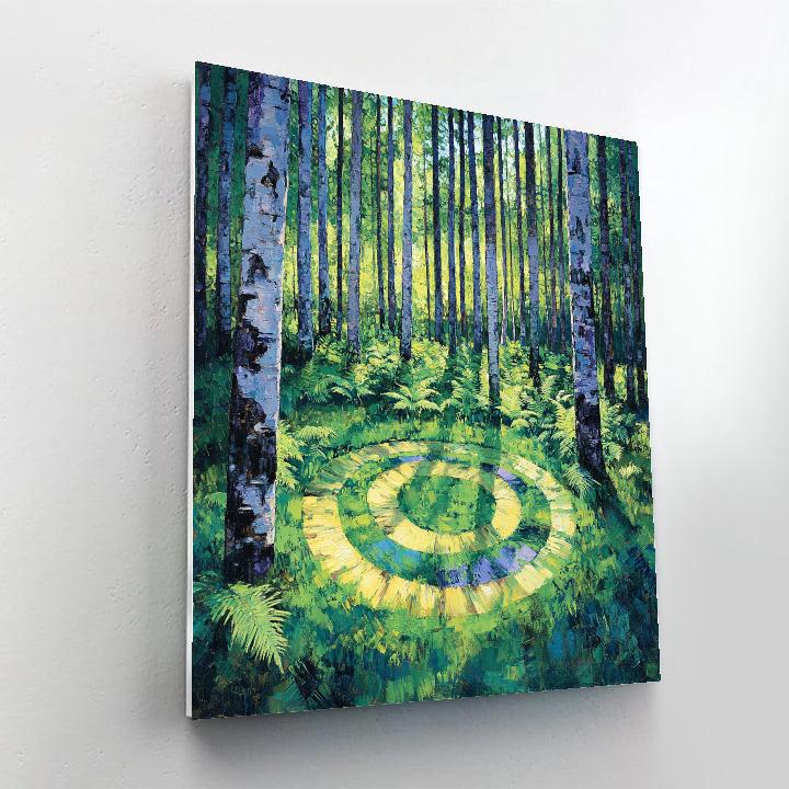 Emily Carr Inspired Whispering Forest Clearing paint by number