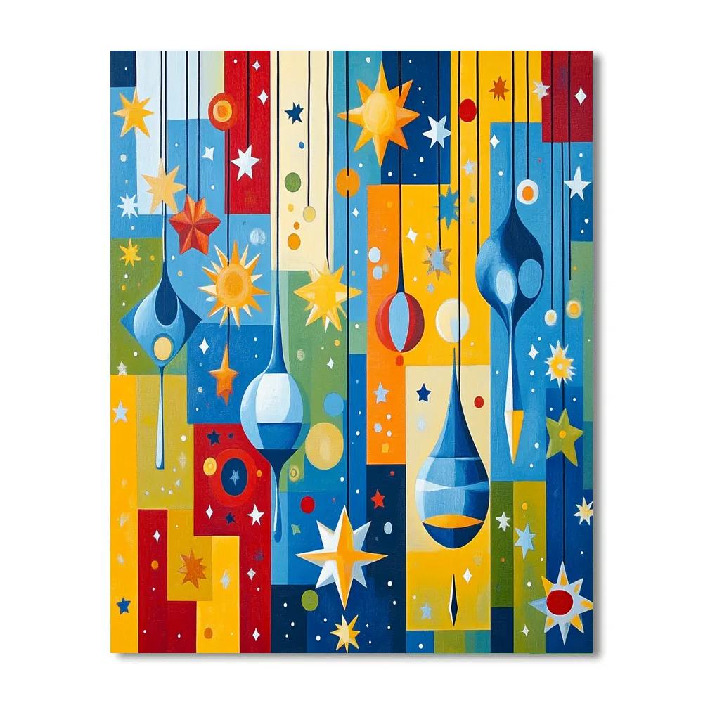 Joan Miro Inspired Star Garden Paint by numbers kits