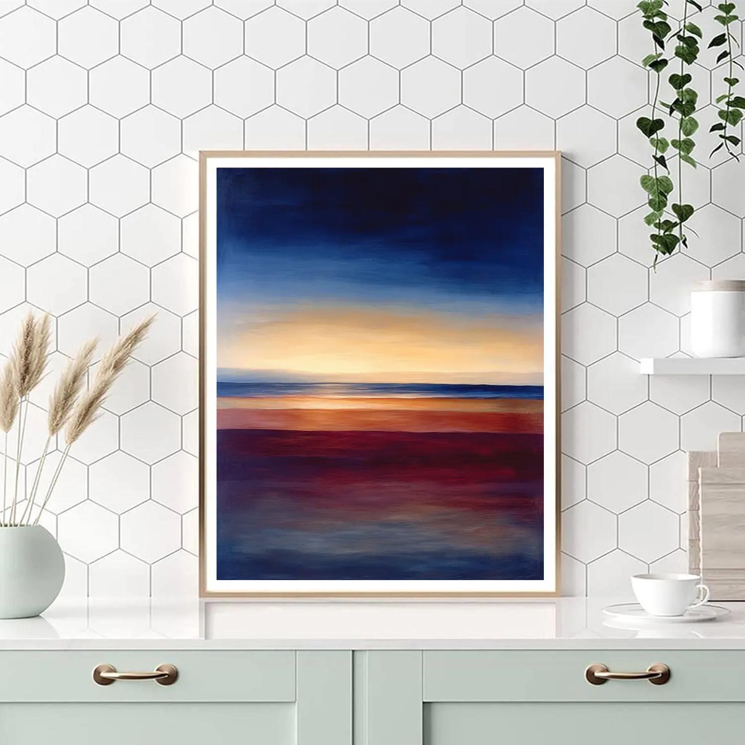 Mark Rothko Inspired Celestial Field Number painting