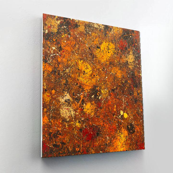 Jackson Pollock Inspired Autumnal Rhythm Of Rust And Ochre Paint by numbers kits