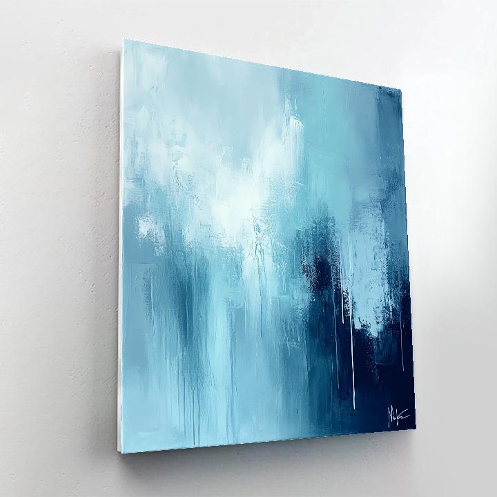 Jackson Pollock Inspired Winter Windswept Abstract Landscape Painting by numbers kit