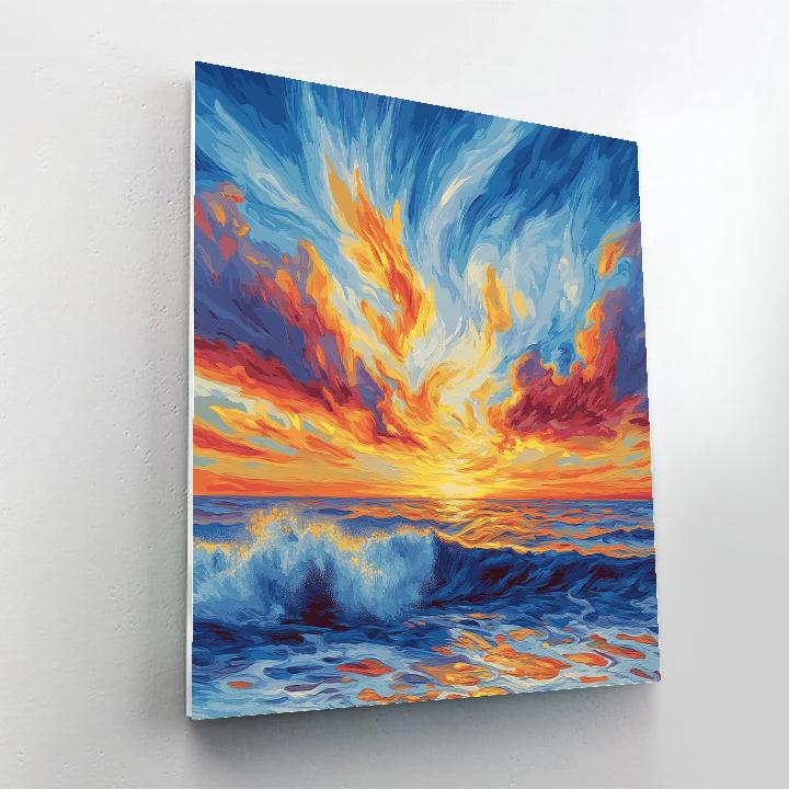 Van Gogh Inspired Dreamy Sunset Paint by numbers art