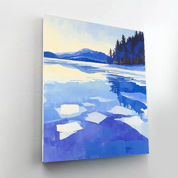 Lawren Harris Inspired Arctic Mirror Lake painting number kit