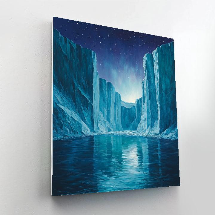 Lawren Harris Inspired Celestial Icefjord paint by numbers