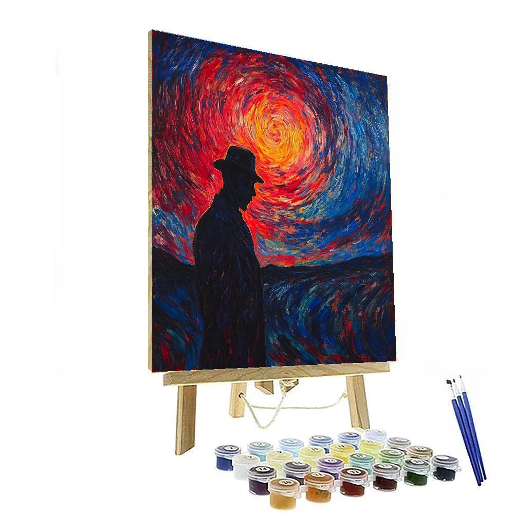 Edvard Munch Inspired Emotional Figure paint by numbers