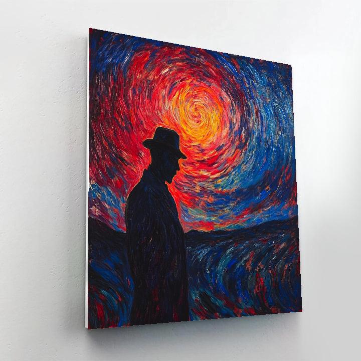 Edvard Munch Inspired Emotional Figure paint by numbers