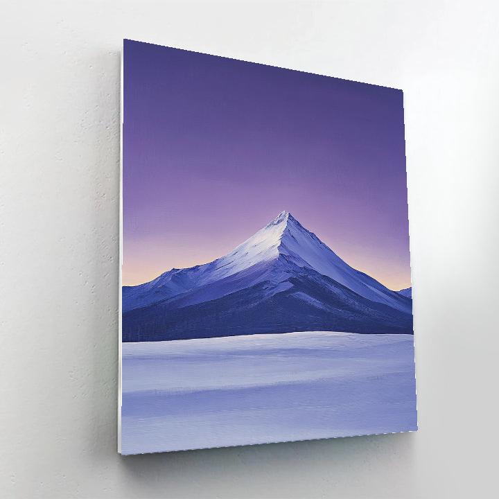 Lawren Harris Inspired Violet Summit Silence paint by number