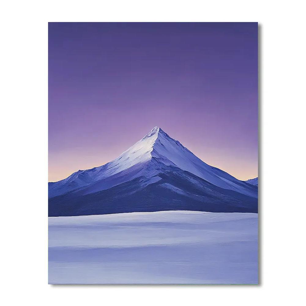 Lawren Harris Inspired Violet Summit Silence paint by number