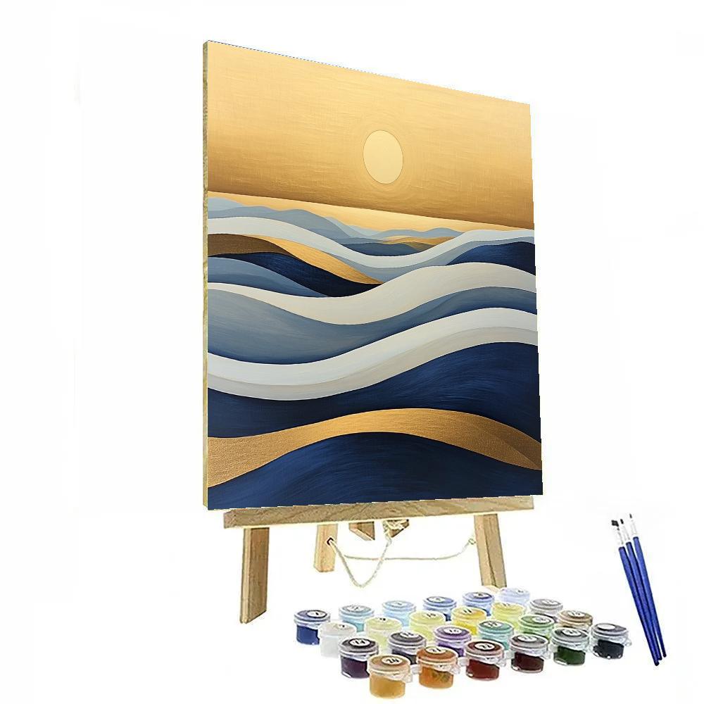 Lawren Harris Inspired Golden Ridge Horizon Paint by numbers art