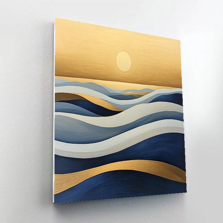 Lawren Harris Inspired Golden Ridge Horizon Paint by numbers art