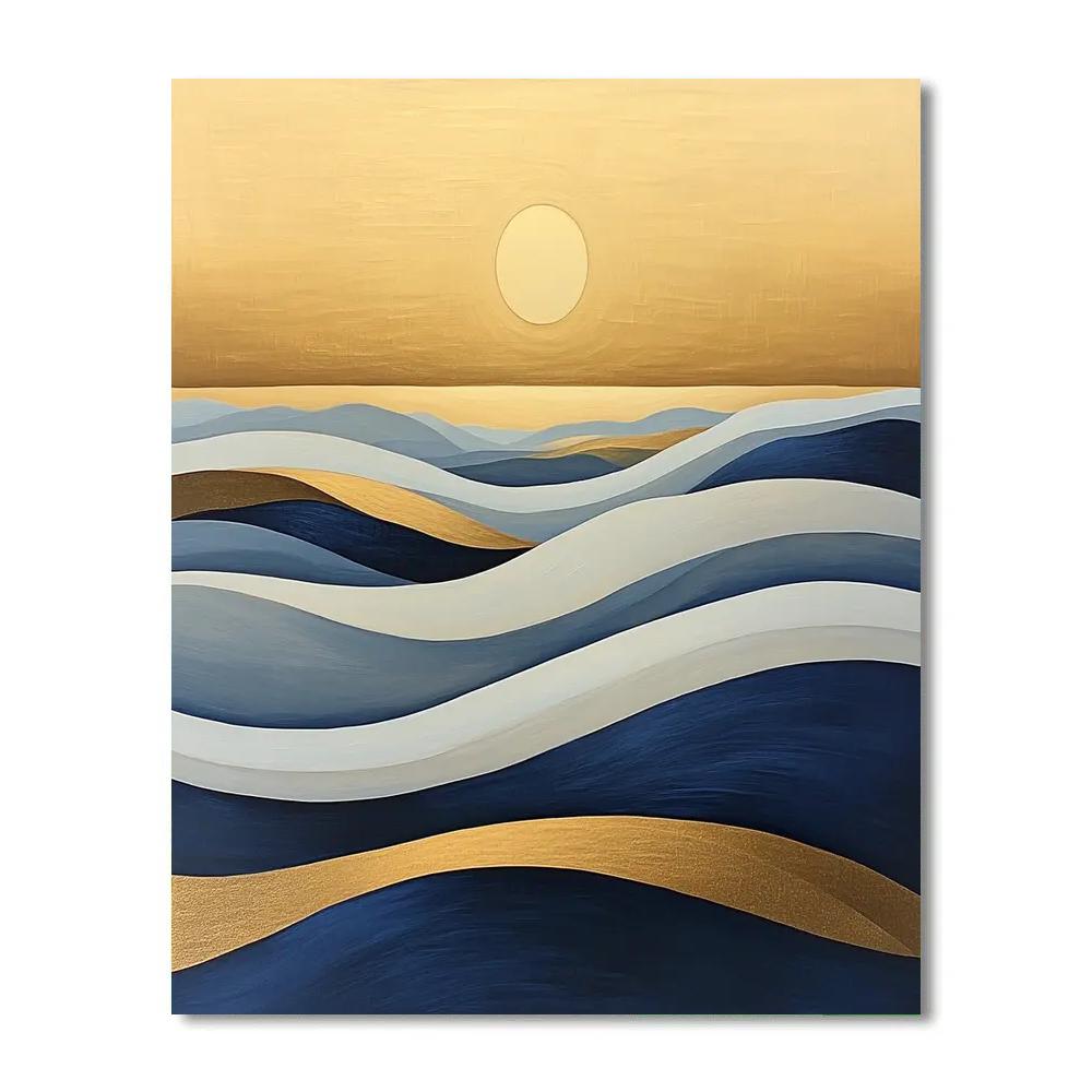 Lawren Harris Inspired Golden Ridge Horizon Paint by numbers art