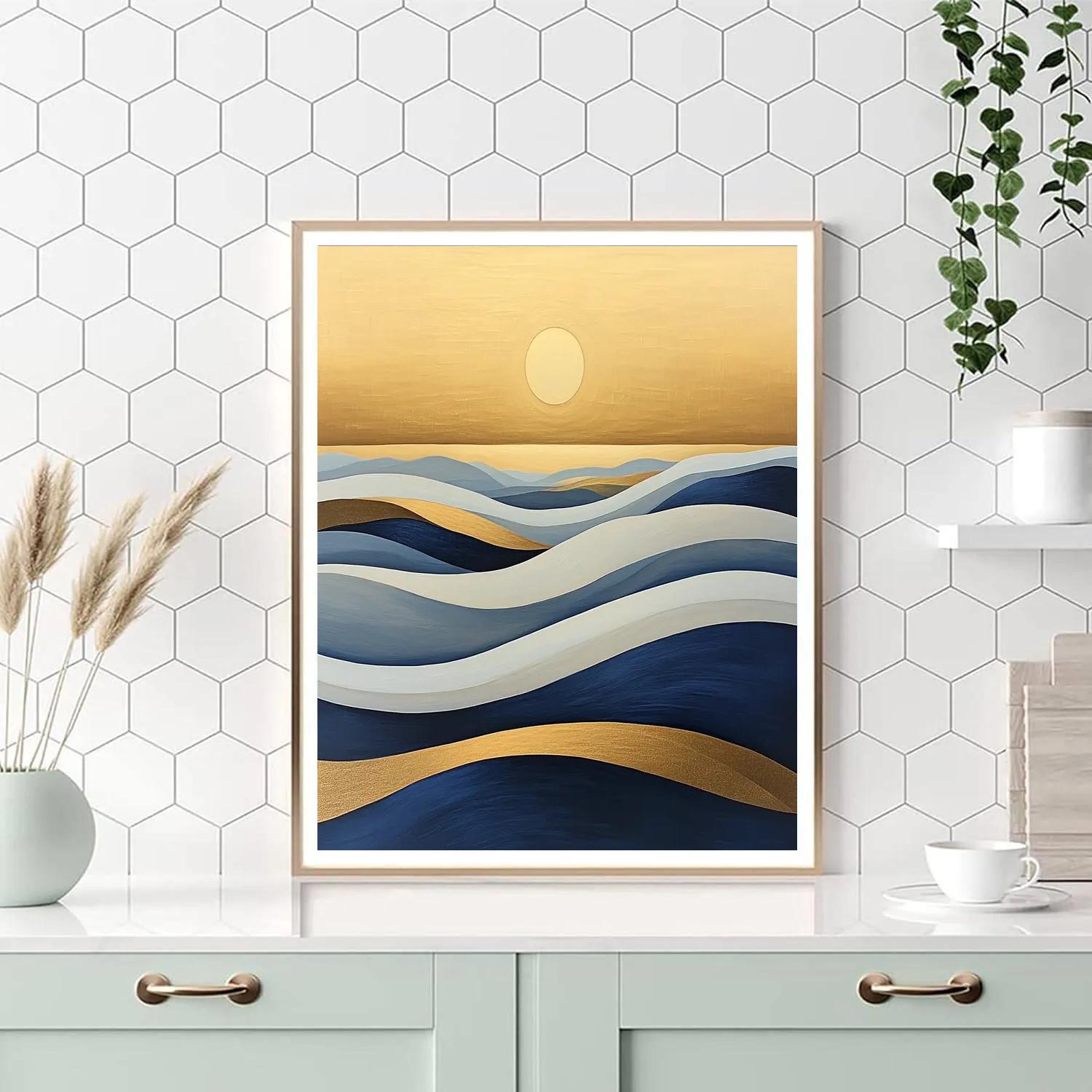 Lawren Harris Inspired Golden Ridge Horizon Paint by numbers art