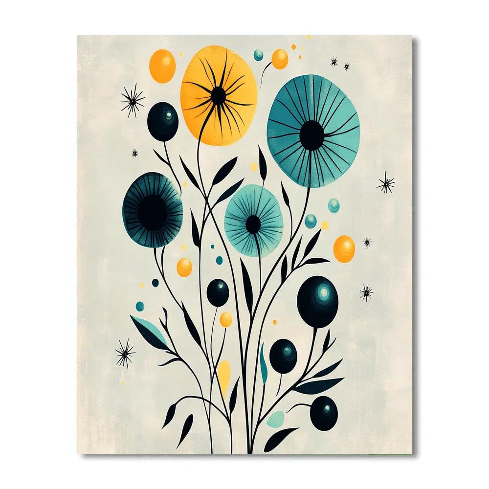 Joan Miró Inspired Dream Garden Numbered painting kits