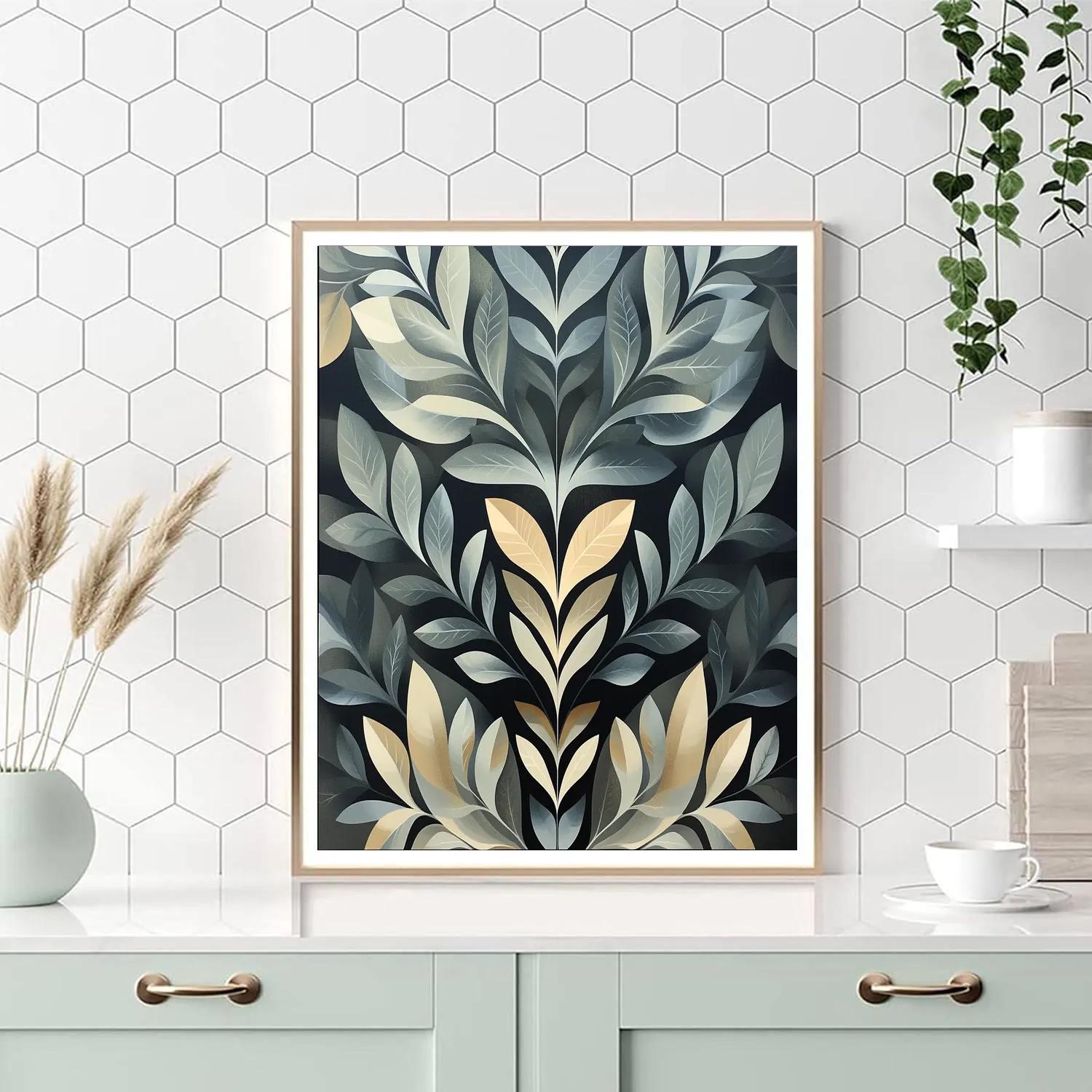 M.C. Escher Inspired Tessellated Forest Of Shadows Numbered painting kits