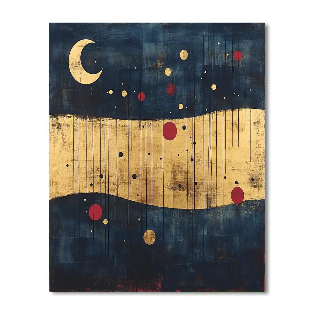 Joan Miró Inspired Lunar Orchestra Painting by numbers kit