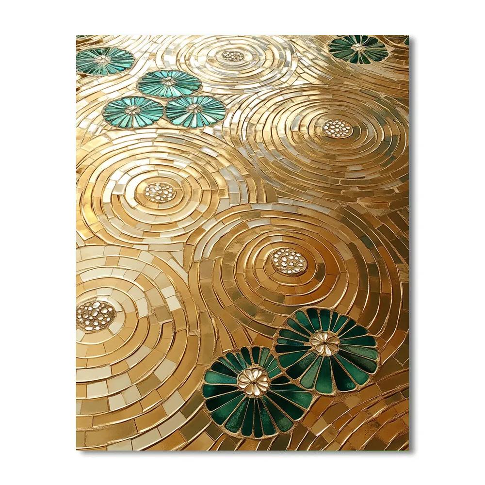 Gustav Klimt Inspired Ornamental River Surface paint by number