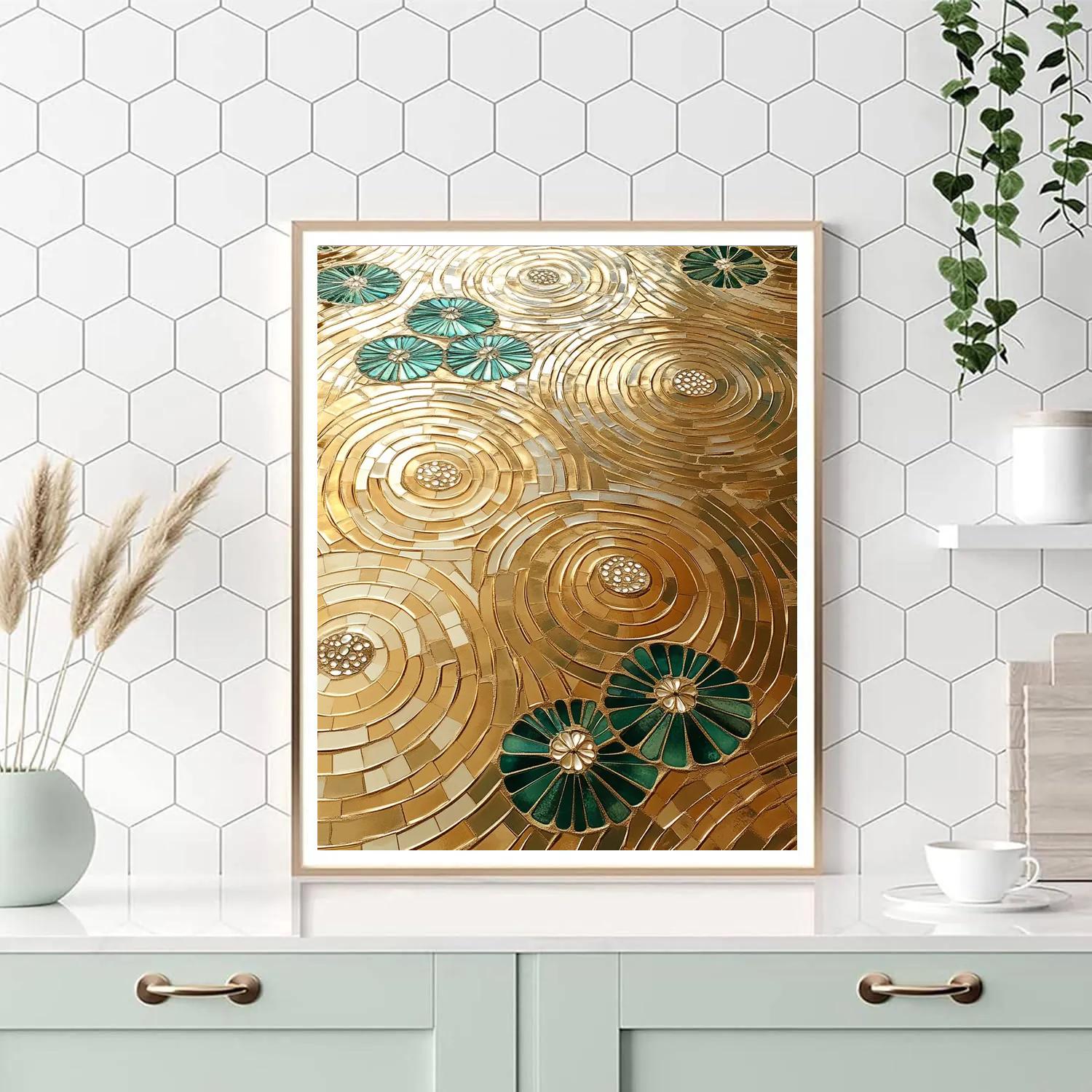 Gustav Klimt Inspired Ornamental River Surface paint by number
