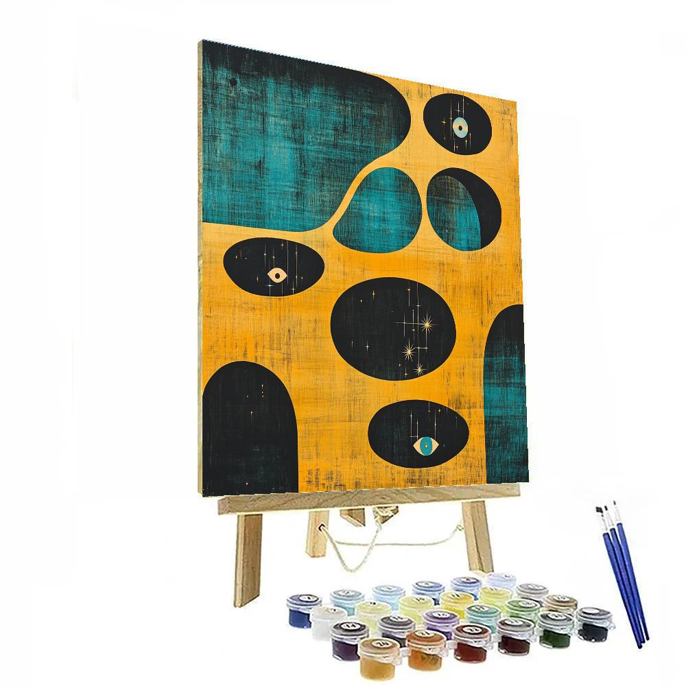 Joan Miró Inspired Subterranean Reverie Numbered painting kits