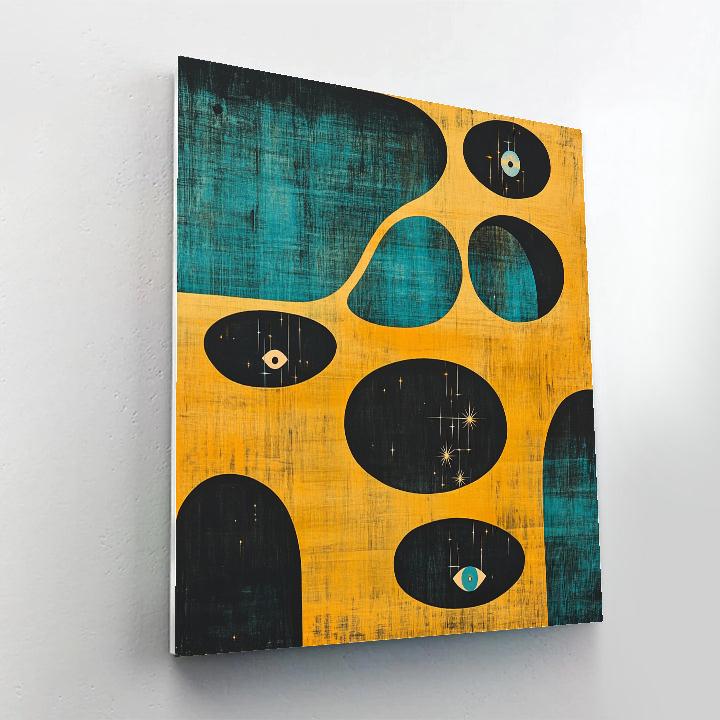 Joan Miró Inspired Subterranean Reverie Numbered painting kits
