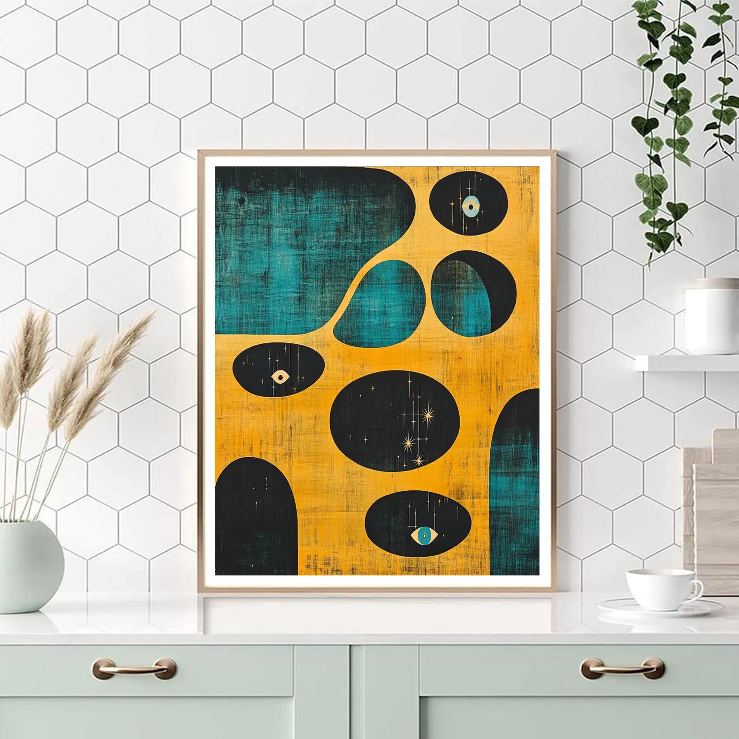 Joan Miró Inspired Subterranean Reverie Numbered painting kits