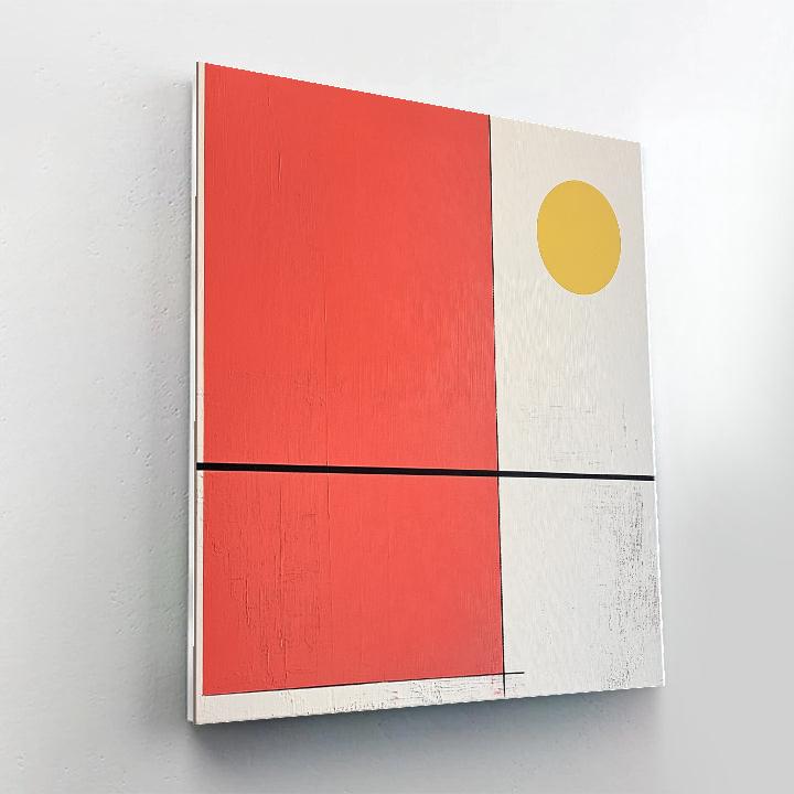 Kazimir Malevich Inspired Red Square Resonance paint by number